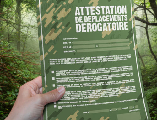 Attestation de déplacement dérogatoire • 13 avril 2020